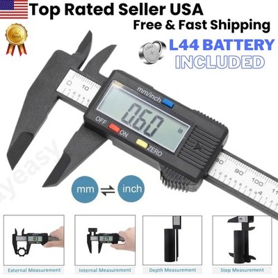 6'' 150mm Digital Vernier Caliper LCD Electronic Measuring Tool Inch/MM Gauge