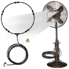 Outdoor Misting Fan Kit for a Cool Patio Breeze,Water Mister Spray for Coolin...
