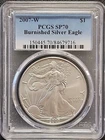 2007-W $1 American Silver Eagle Burnished SP70 PCGS