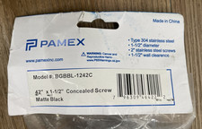 Pamex BGBBL-1242C 42" x 1-1/2" Grab Bar Concealed Screws - Matte Black - *READ*