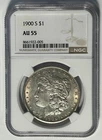 1900  S  MORGAN DOLLAR NGC AU 55