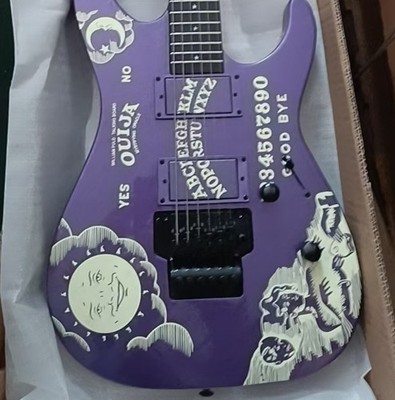 Ship US Purple Ouija Electric Guitar Kirk Hammett With Floyd Rose Tremolo