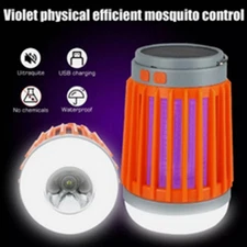 Solar USB Mosquito Killer Light Electronic Fly Bug Insect Zapper Trap Pest Lamp