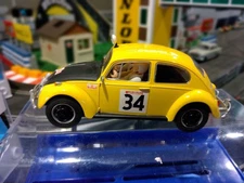 Scalextric C3412 Volkswagen Beetle #34 B. Beales Monte Carlo Challenge (1990)