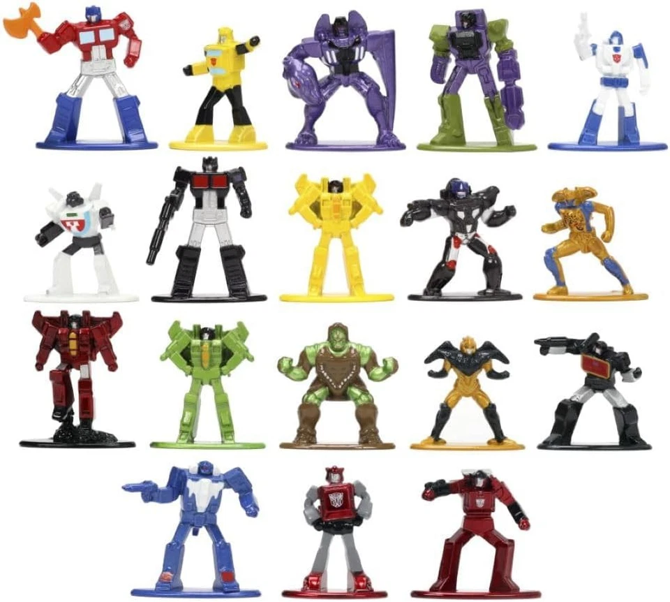 TRANSFORMERS NANO JADA Special BOX SET 18 Mini Figure METALLO 4cm Metalfigs - Immagine 3 di 3