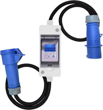 Mobile Digital Electricity Meter, 230 V Power Consumption Meter with Led/Reset,