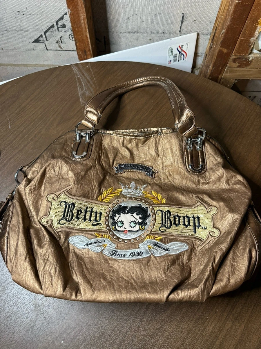 Betty Boop Shoulder Bags Faux Leather Exterior Handbags for Women