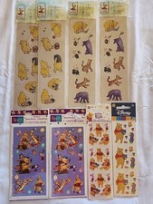 Vintage Sandylion Hallmark Winnie the Pooh Sticker Lot Disney Classic 8 Sheets