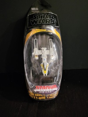 Davish Krail's Gold 5 Y-Wing 2009 STAR WARS Saga Titanium Die Cast MOC NEW