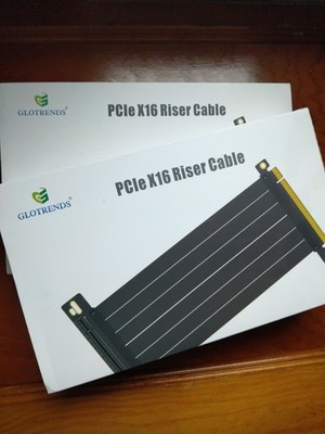 QTY: (2) GLOTRENDS 250mm PCIe 4.0 X16 Riser Cables THE PRICE IS FOR TWO OF THEM!
