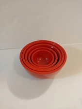 Set of 5 100% Melamine Nesting Measuring Cups Red  1/4 to 2 Cups