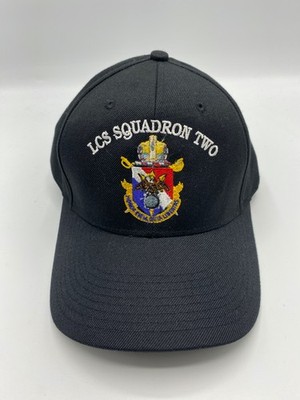The Corps LCS Squadron Two ATTT Logo Black Baseball Cap Hat One Size
