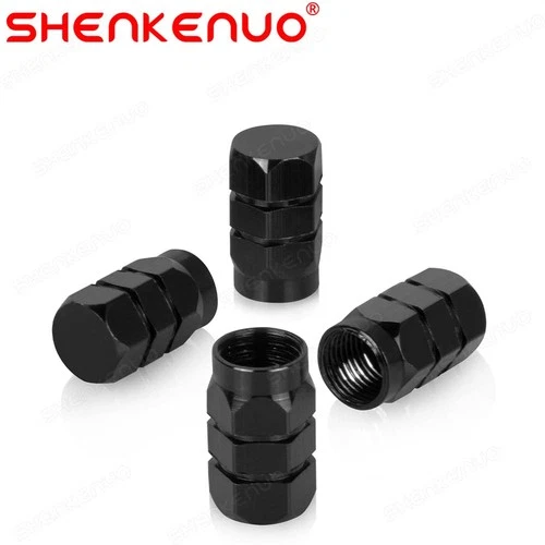 4 Metal Chrome Tire/Wheel Air Pressure Stem Valve Caps for Car-Truck-Hot Rod