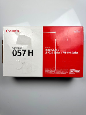 Canon 057H Black Toner Cartridge OEM Open Box Loose Noise Inside