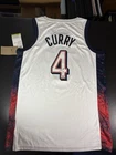 Stephen Curry Signed Team USA Jersey 2024 Paris Olympics Autographed PSA Coa Hot