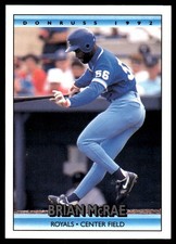 Brian McRae 1992 Donruss #387 Royals MLB READ FREE SHIPPING AutographDen