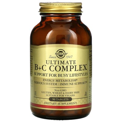 Ultimate B+C Complex, 90 Tablets