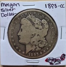 1893 CC Morgan Silver Dollar Carson City $1 Key Date