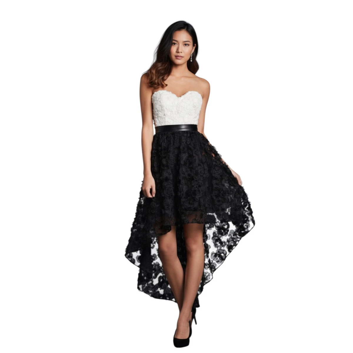 Lace Black High Low Wedding Dresses for sale | eBay Lace Black High Low Wedding Dresses for sale | eBay