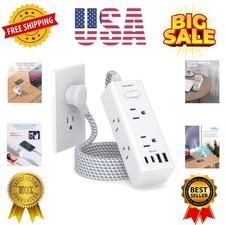 Power Strip Surge Protector - 6 Widely Outlets with 4 USB Ports 2 USB C, 5 Ft...