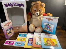 1985 Original Teddy Ruxpin With Box, Books, Tapes, VHS  Manual - Read - Parts