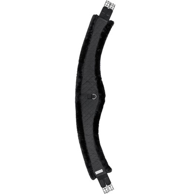 Waldhausen Schwarz/Schwarz 115 cm Mond-Langgurt mit Teddyfell Sattelgurt
