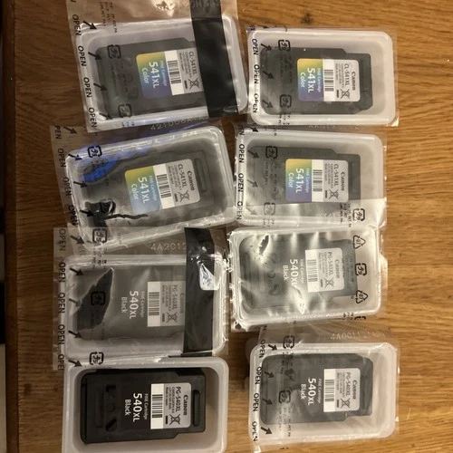 8 Genuine Canon Ink Cartridges (Empty) CL-541XL & PG-540XL