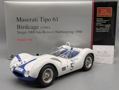 Modellautos 1:18 CMC Maserati Tipo 61 Birdcage 1960 Winner 1000km #5 mit OVP
