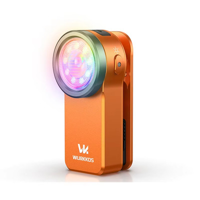 HD03 680LM Mini Clip Light USB Rechargeable Pocket Flashlight Spotlight/Floodlig