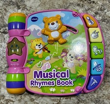 VTech Pink Musical Rhymes Book Light Up Nursery Rhyme Toy   Tested