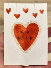 ACEO Acquerello Quadro San Valentino 2,5”x 3,5” di Colleen Bingham