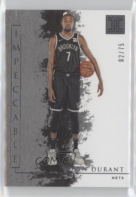 2019-20 Panini Impeccable Silver 2/75 Kevin Durant #46 0nr3