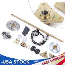 Drift Trike Go-Kart Rear Live Axle Kit, Sprocket Hub Brake Assembly/Chain/Hub