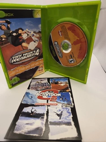 Tony Hawk's Pro Skater 4 (Microsoft Xbox, 2003) CIB w/insert Tested Working