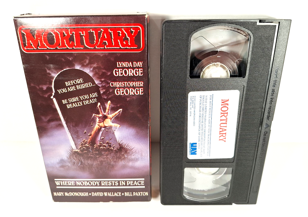 Mortuary VHS 1991 Ovation Home Video Release Horror Slasher Bill
