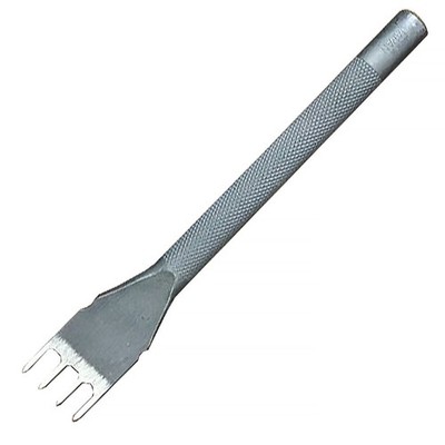 Oka Diagonal Hole Punch IV French Style 4 Prong Leathercraft Stitching Chisel 5m