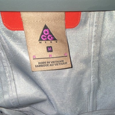 Nike ACG GORE-TEX Men s Jacket Size M Gray/Orange Zip Hiking Running
