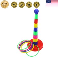 Versatile 18" Plastic Ring Toss Game - Fun for Indoor Outdoor Celebrations