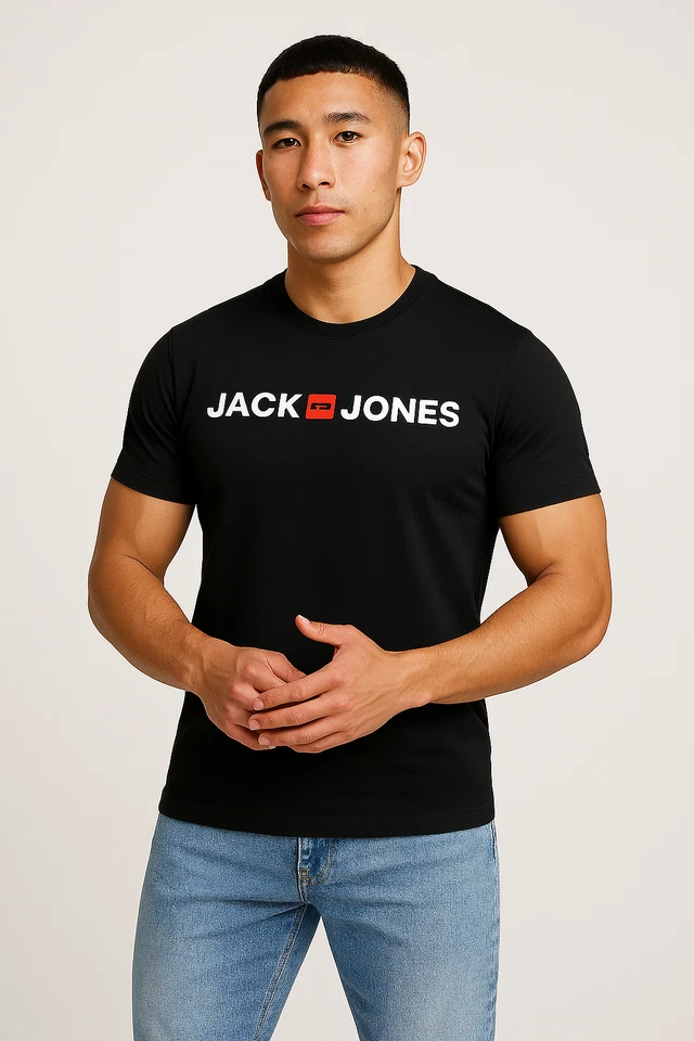 JACK & JONES Herren-T-Shirt mit Corp-Logo, 3er-Pack - Bild 4 von 4