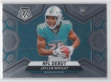 #280 Jaylen Wright 2024 Panini Mosaic NFL Debut RC Miami Dolphins