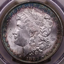 1883-CC *TONED* Morgan Dollar PCGS MS63 ***RARE ORIGINAL TONED CARSON CITY***