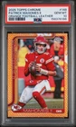 2025 Topps Chrome Patrick Mahomes Orange Football Leather /25 PSA 10