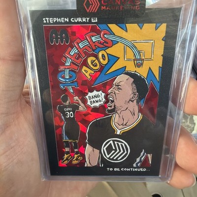 Canvas Marketing x Stephen Curry 10yr Ago Red 59/250 To Be Continued NBA Warrior