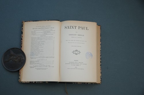 Christianisme Ernest Renan Saint-Paul 1893 Etude avec une carte Ed. originale - Imagen 2 de 6