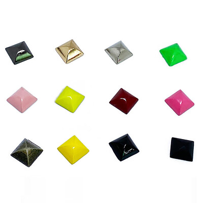 10/15mm Pyramid Shape Metal Punk Studs for Leather Craft Handbags