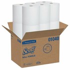 Scott Essential Hard Roll Paper Towels, White, 8 Inch X 800 Foot, Case of 12