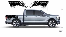Mud splash Kit Compatible with Any FORD Pick Up .  Graphic bed Side decal vinyl 