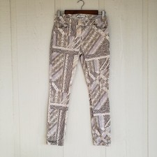 Size 28 7 For All Mankind Reptile Print Jeggings Skinny Jeans