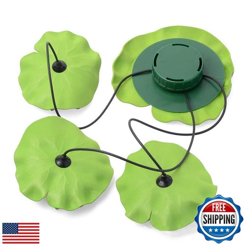 Superdream Floating Solar Lily Pads Lights for Pond Decor, 16" - Picture 3 of 5