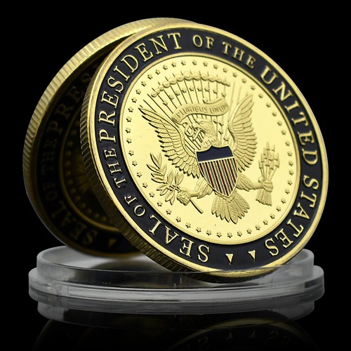 Seal of The President of The US Gold Coin American Secret Service Gift Medal - Picture 3 of 15